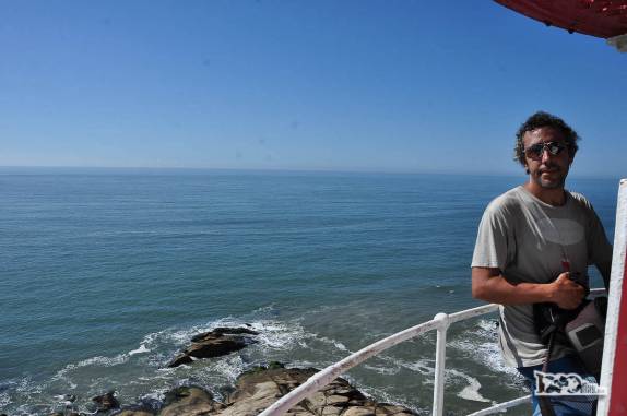 No alto do farol de Cabo Polonio, no litoral do Uruguai